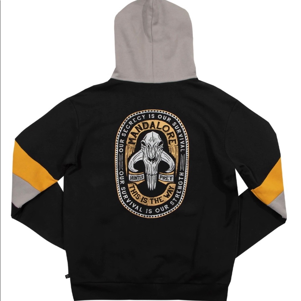 Heroes Villains Star Wars Mandalorian Mens Medium New Mandalore Skull Hoodie